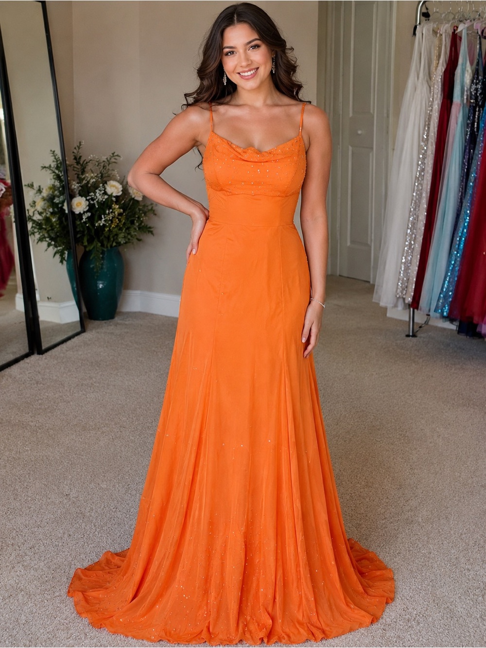 MORI LEE Madeline Gardner Prom Dress Mermaid Beaded Evening Formal